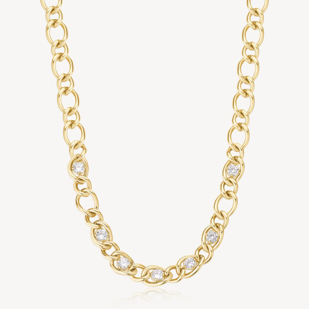 Collana Donna Brosway Ribbon BBN34 Catena in Acciaio Pvd Oro Giallo