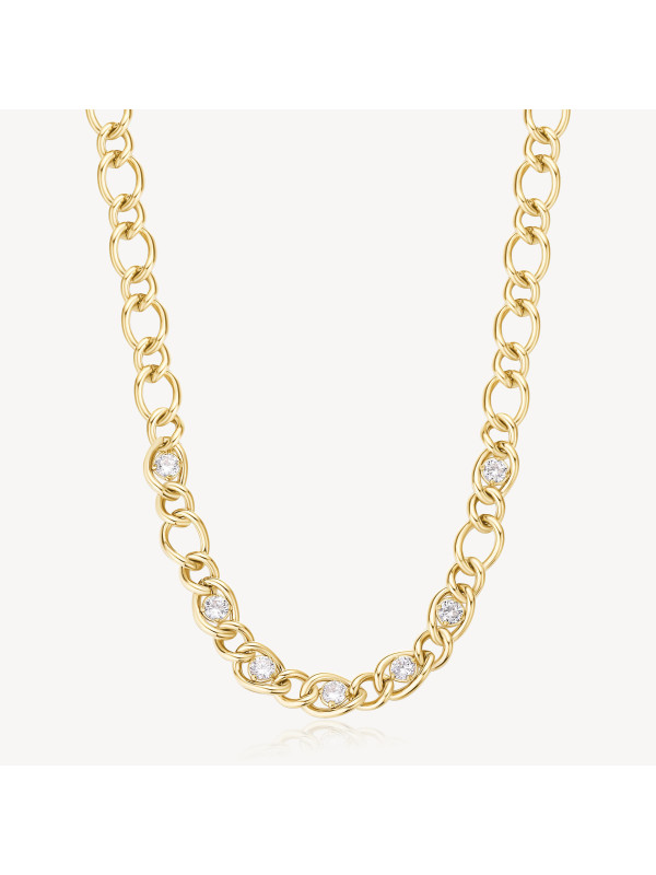 Collana Donna Brosway Ribbon BBN34 Catena in Acciaio Pvd Oro Giallo