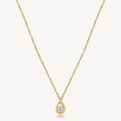 Collana Donna Brosway Ribbon BBN30 in Acciaio Pvd Oro Giallo
