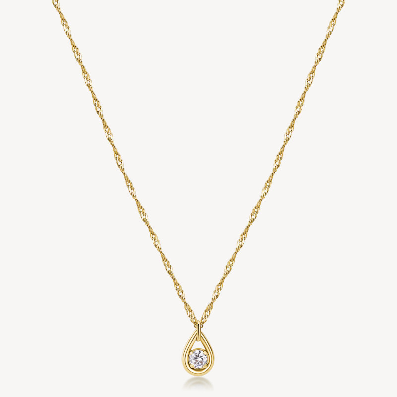 Collana Donna Brosway Ribbon BBN30 in Acciaio Pvd Oro Giallo Collana Donna Brosway Ribbon BBN30 in Acciaio Pvd Oro Giallo