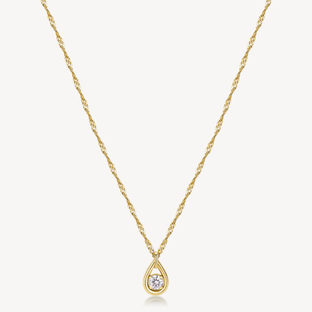Collana Donna Brosway Ribbon BBN30 in Acciaio Pvd Oro Giallo