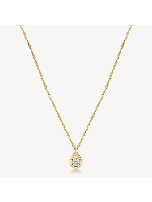 Collana Donna Brosway Ribbon BBN30 in Acciaio Pvd Oro Giallo