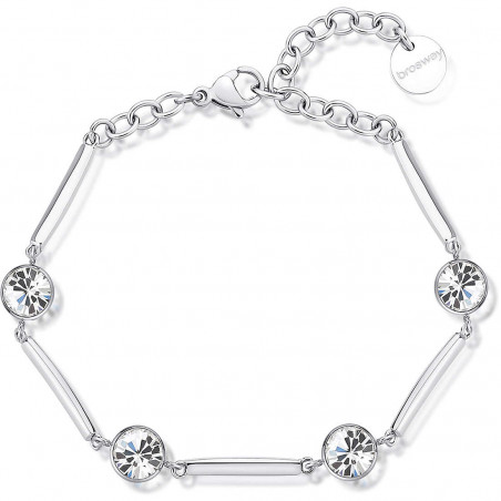 Bracciale Donna Brosway Affinity BFF162 in Acciaio Colore Argento con Cristalli