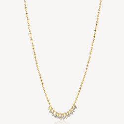 Collana Donna Brosway Symphonia BYM150 in Acciaio Pvd Oro con Cristalli