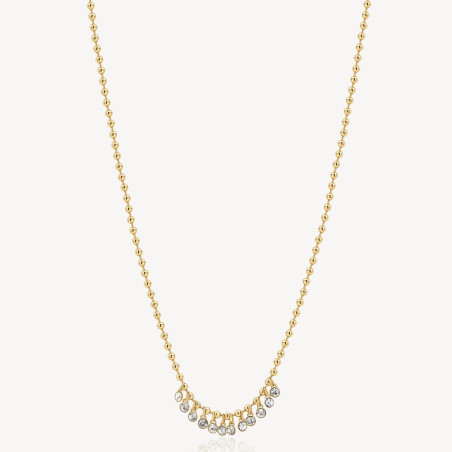 Collana Donna Brosway Symphonia BYM150 in Acciaio Pvd Oro con Cristalli