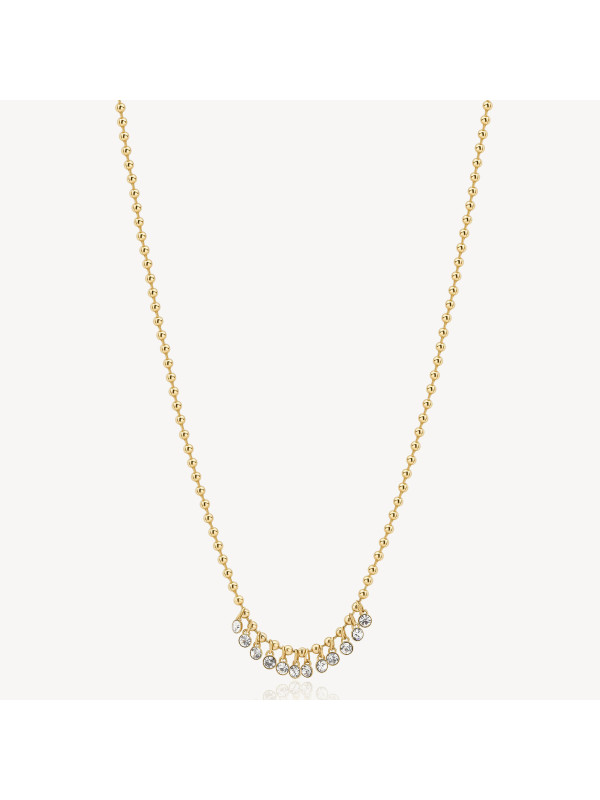 Collana Donna Brosway Symphonia BYM150 in Acciaio Pvd Oro con Cristalli
