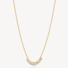 Collana Donna Brosway Symphonia BYM150 in Acciaio Pvd Oro con Cristalli