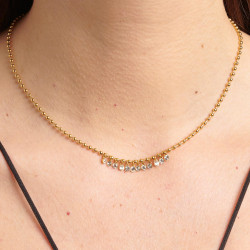 Collana Donna Brosway Symphonia BYM150 in Acciaio Pvd Oro con Cristalli