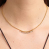 Collana Donna Brosway Symphonia BYM150 in Acciaio Pvd Oro con Cristalli