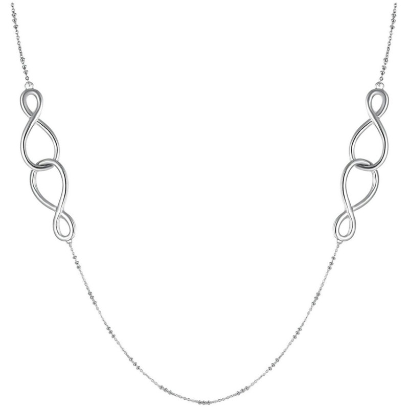 Collana Donna Brosway BBN19 Ribbon in Acciaio Silver con Cristalli e Infinito Collana Donna Brosway BBN19 Ribbon in Acciaio Silver con Cristalli e Infinito