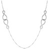 Collana Donna Brosway BBN19 Ribbon in Acciaio Silver con Cristalli e Infinito