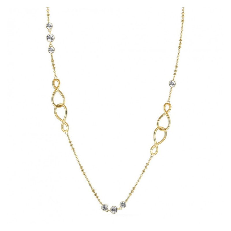 Collana Donna Brosway BBN18 Ribbon in Acciaio Pvd Oro con Cristalli e Infinito Collana Donna Brosway BBN18 Ribbon in Acciaio Pvd Oro con Cristalli e Infinito