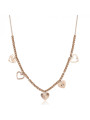 Collana Donna Brosway Chant BAH10 in Acciaio Pvd Oro Rosa Pendenti Cuore