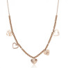 Collana Donna Brosway Chant BAH10 in Acciaio Pvd Oro Rosa Pendenti Cuore
