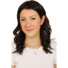 Collana da Donna Brosway Chant a Doppio Filo BAH47 Pendenti Lucchetto Silver