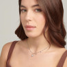 Collana Donna Brosway Chakra BHKN078 in Acciaio Silver con Stella e Cristalli