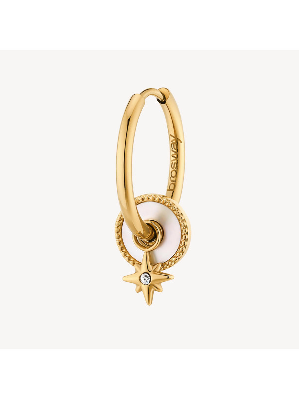 Mono Orecchino Donna Brosway BHKE124 in Acciaio Pvd Oro con Stella