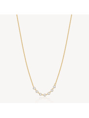 Collana Donna Brosway Symphonia BYM132 in Acciaio Pvd Oro con Cristalli