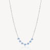 Collana Donna Brosway Symphonia BYM134 in Acciaio Silver con Cristalli Azzurri