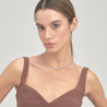 Collana Donna Brosway Symphonia BYM134 in Acciaio Silver con Cristalli Azzurri
