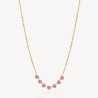 Collana Donna Brosway Symphonia BYM138 in Acciaio Pvd Oro con Cristalli Viola