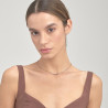 Collana Donna Brosway Symphonia BYM138 in Acciaio Pvd Oro con Cristalli Viola