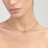 Collana Donna Brosway Symphonia BYM138 in Acciaio Pvd Oro con Cristalli Viola