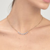 Collana Donna Brosway Symphonia BYM138 in Acciaio Pvd Oro con Cristalli Viola
