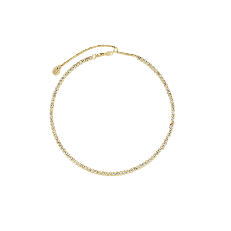 Collana Donna Liujo LJ2476 in Acciaio 3161l Pvd Oro Giallo con Zirconi Cubici Bianchi Collana Donna Liujo LJ2476 in Acciaio 3161l Pvd Oro Giallo con Zirconi Cubici Bianchi