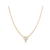 Collana Donna Liujo LJ2531 in Acciaio 3161l Pvd Oro Giallo con Ciondolo Cuore e Zirconi