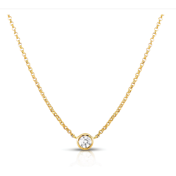Collana Donna Liujo LJ2533 in Acciaio 3161l Pvd Oro Giallo con Ciondolo Cerchio e Zirconi