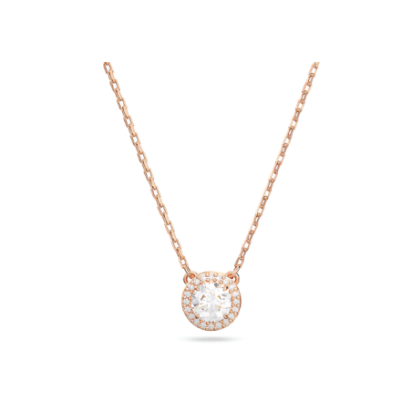 Collana Donna Liujo LJ2506 in Acciaio 3161l Pvd Oro Rosa con Ciondolo centrale e Zirconi
