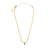 Collana Donna Marlù Sparkles 31CN0001G-B in Acciaio Pvd Oro Snake con Zircone Blu