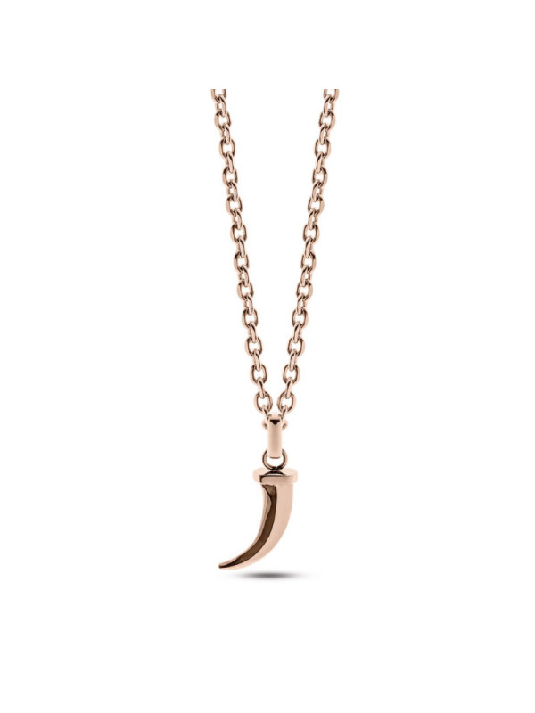 Collana Uomo Liu Jo Acciaio Rosè Lucido Artiglio Liscio MLJ465