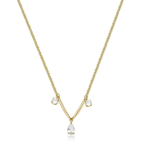 Collana Donna Brosway BFF179 Affinity in Acciaio Pvd Oro Giallo con Cristalli