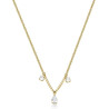 Collana Donna Brosway BFF179 Affinity in Acciaio Pvd Oro Giallo con Cristalli