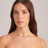 Collana Donna Brosway BFF179 Affinity in Acciaio Pvd Oro Giallo con Cristalli