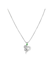 Collana Donna Marlù 33CN0018-V In Acciaio Silver con Serpente Pendente