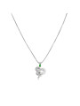 Collana Donna Marlù 33CN0018-V In Acciaio Silver con Serpente Pendente