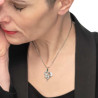 Collana Donna Marlù 33CN0018-V In Acciaio Silver con Serpente Pendente