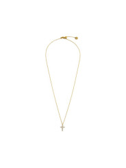 Collana Donna Marlù 31CN0005G-W Croce Pendente in Acciaio Oro e ZIrconi