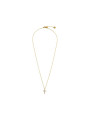 Collana Donna Marlù 31CN0005G-W Croce Pendente in Acciaio Oro e ZIrconi