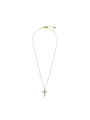 Collana Donna Marlù 31CN0006G-W Croce Pendente in Acciaio Oro Giallo e ZIrconi