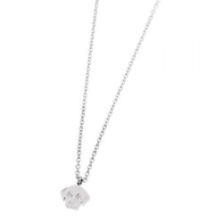 Collana Donna Marlù 18CN049 in Acciaio Silver Cane