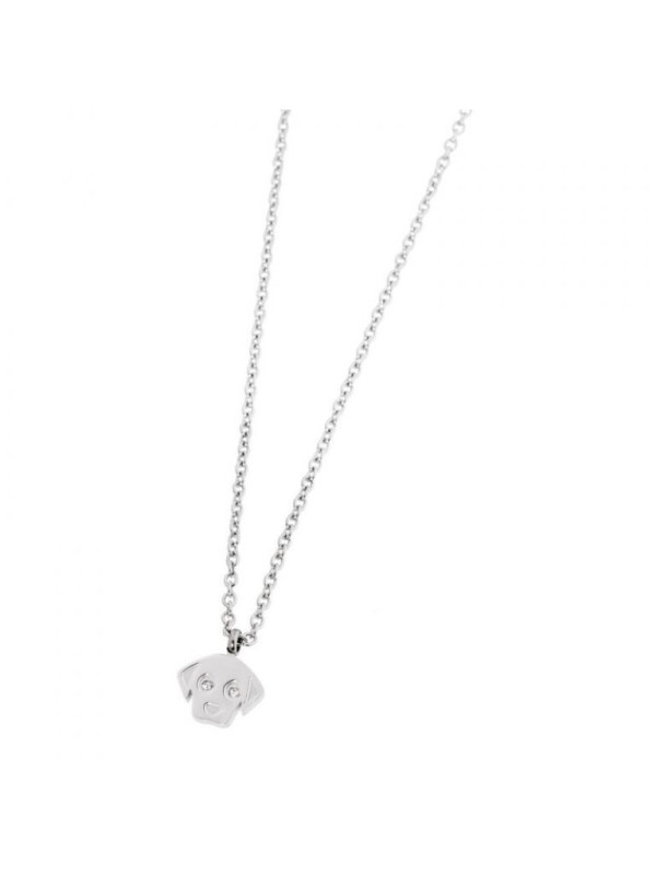 Collana Donna Marlù 18CN049 in Acciaio Silver Cane