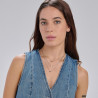 Collana Donna BRosway Perfect BPC07 Multifilo con Perle in Acciaio Silver