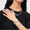 Collana Donna Daniel Wellington carbine crystal DW00400607 Catena Acciaio Silver
