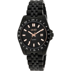 LiuJo Company TLJ1750 Men's Only Time Watch in Black Steel