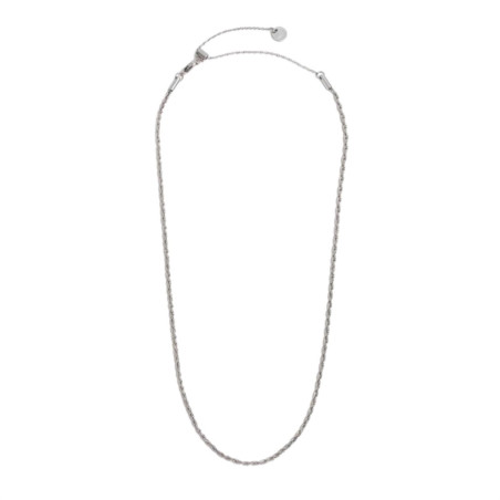 Collana Unisex Marlù 33cn0028 Catena Corda Acciaio Silver
