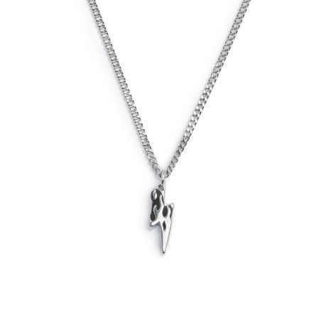 Collana Unisex Marlù 33CO0023 Acciaio Silver Fulmine